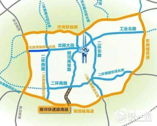 济南顺河快速路南延房屋征收范围