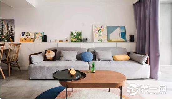 90平米三居室户型沙发设计效果图