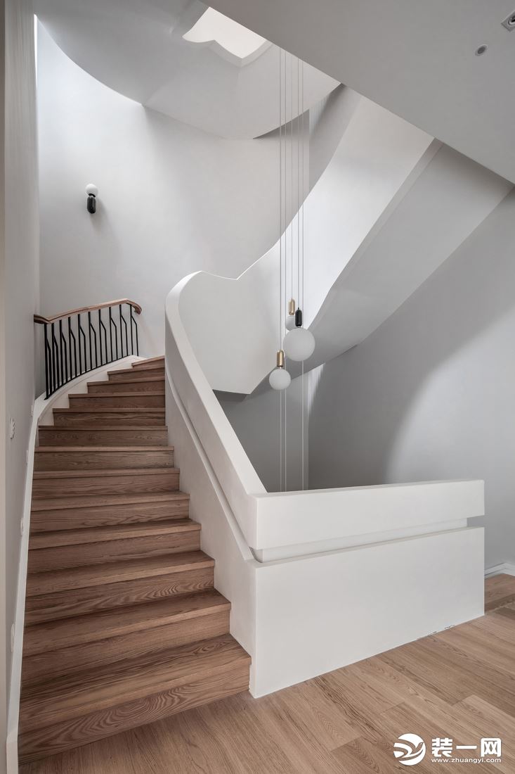 美观小型别墅敞开式楼梯间装修效果图集锦之现代风格