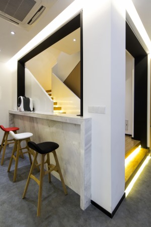 美观小型别墅敞开式楼梯间装修效果图集锦之现代简约风格