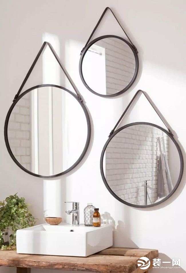 浴室装修技巧之镜子使用效果图