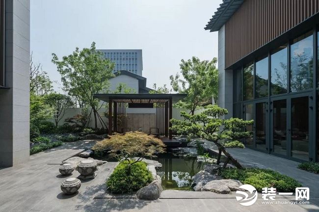 中式庭院绿化设计效果图