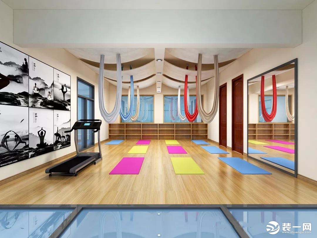 简约美观的瑜伽室装修效果图集锦之瑜伽练习室