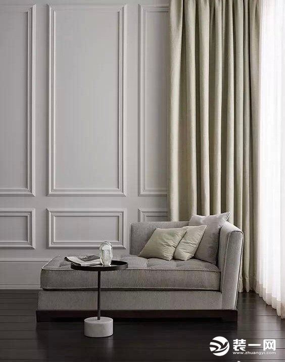 沙发背景墙石膏线造型设计效果图