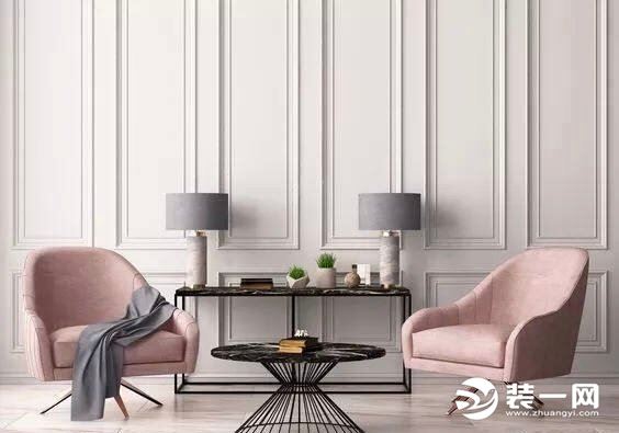 沙发背景墙石膏线造型设计效果图分享 让你的家设计感十足