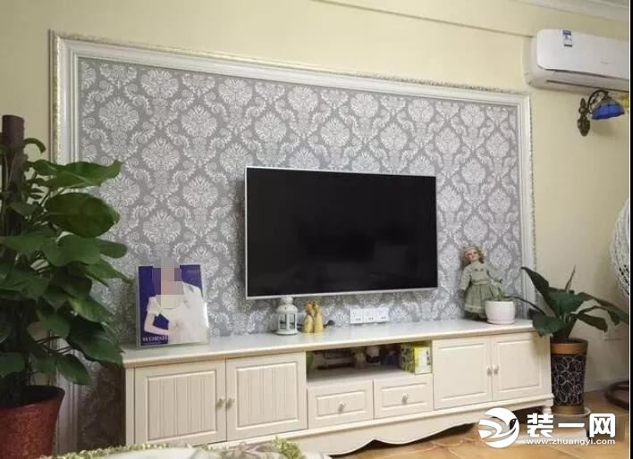 简美风格客厅电视墙装修实例