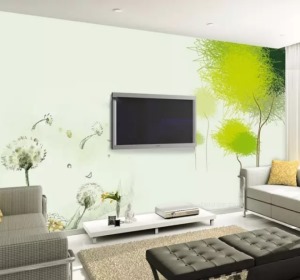客廳電視墻瓷磚鋪貼效果圖實例