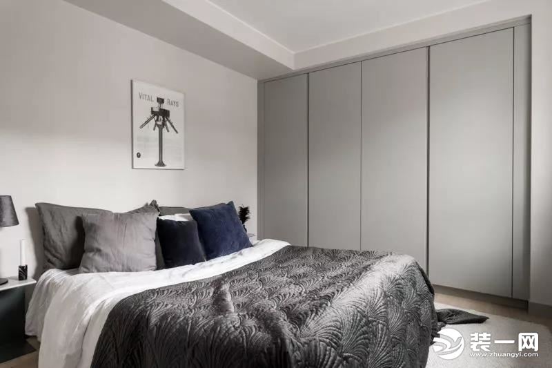 57㎡一居室北欧装修风格设计案例卧室效果图