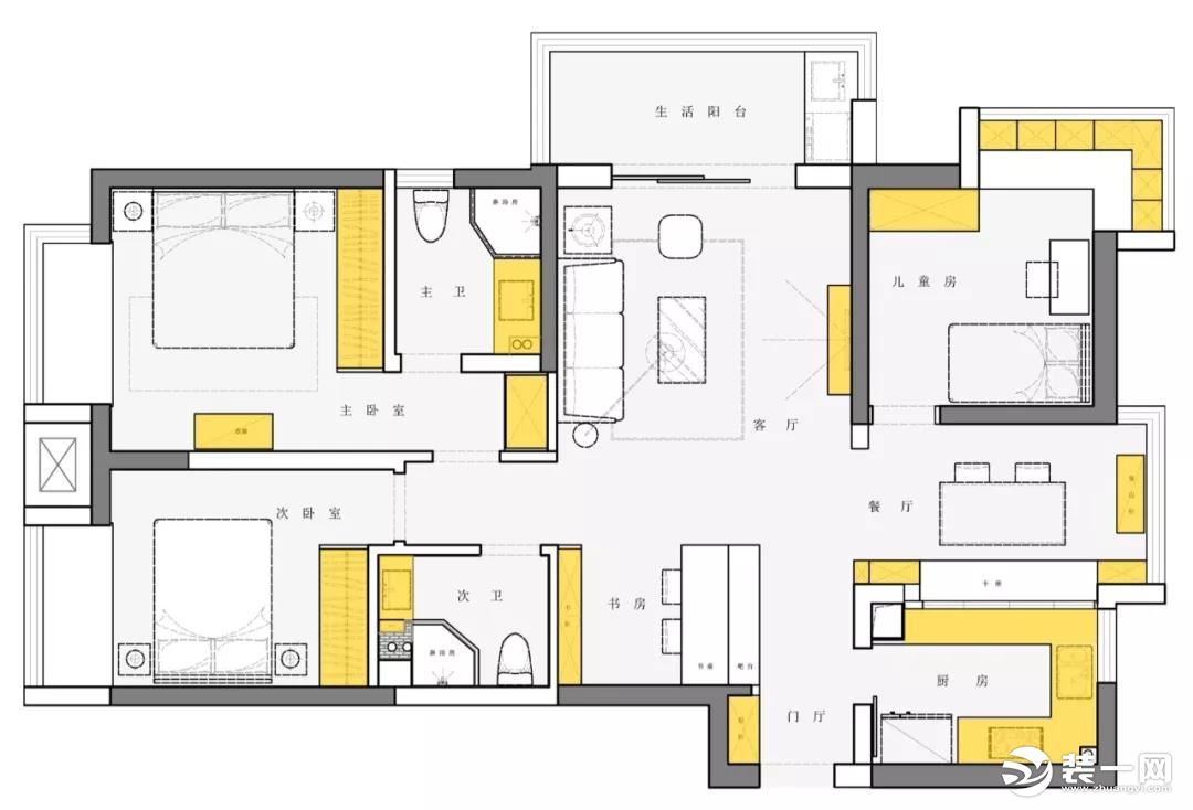 宜家装修风格案例户型图