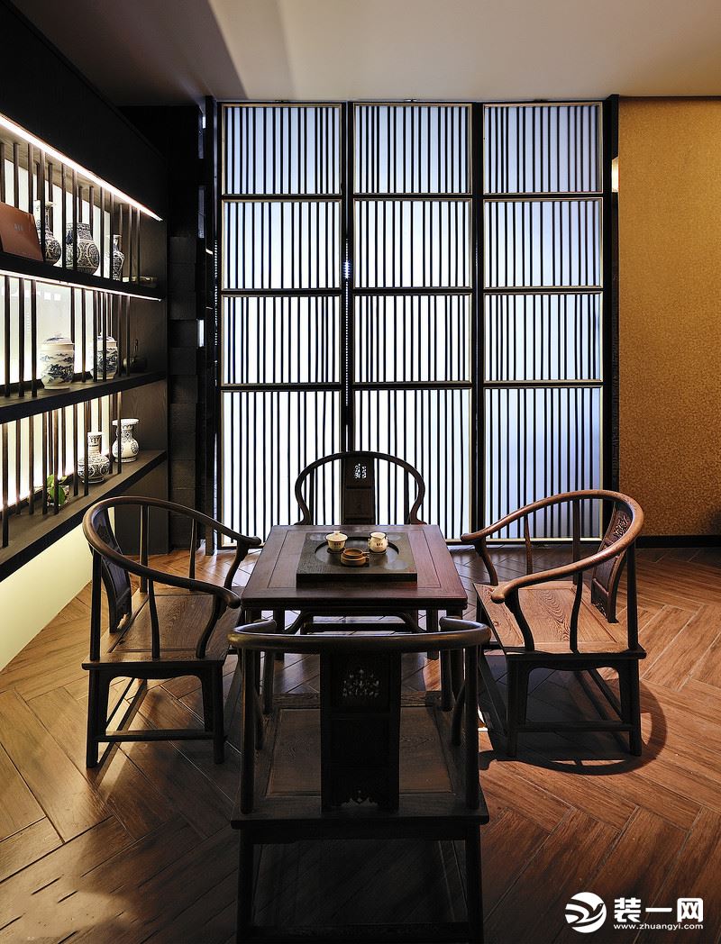传统与现代共存的茶馆装修效果图集锦之中式风格