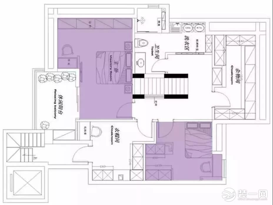 大户型清新风格案例户型图