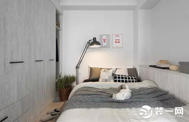 一居室北欧工业风格设计卧室效果图