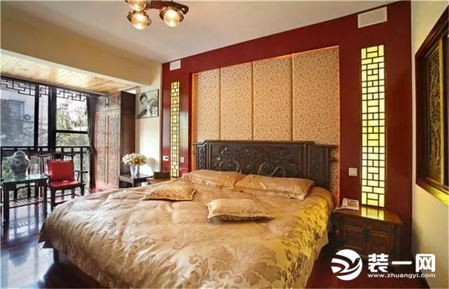 中式风格婚房装修 实景图