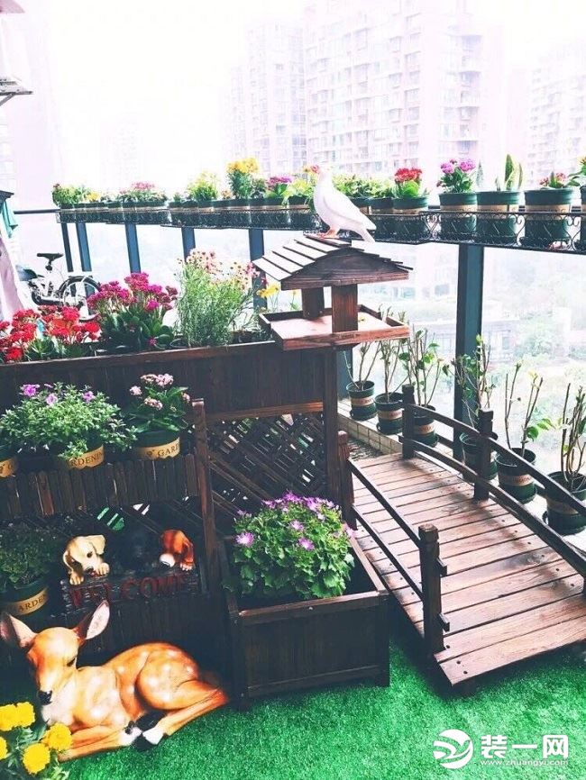 阳台改造花园效果图分享