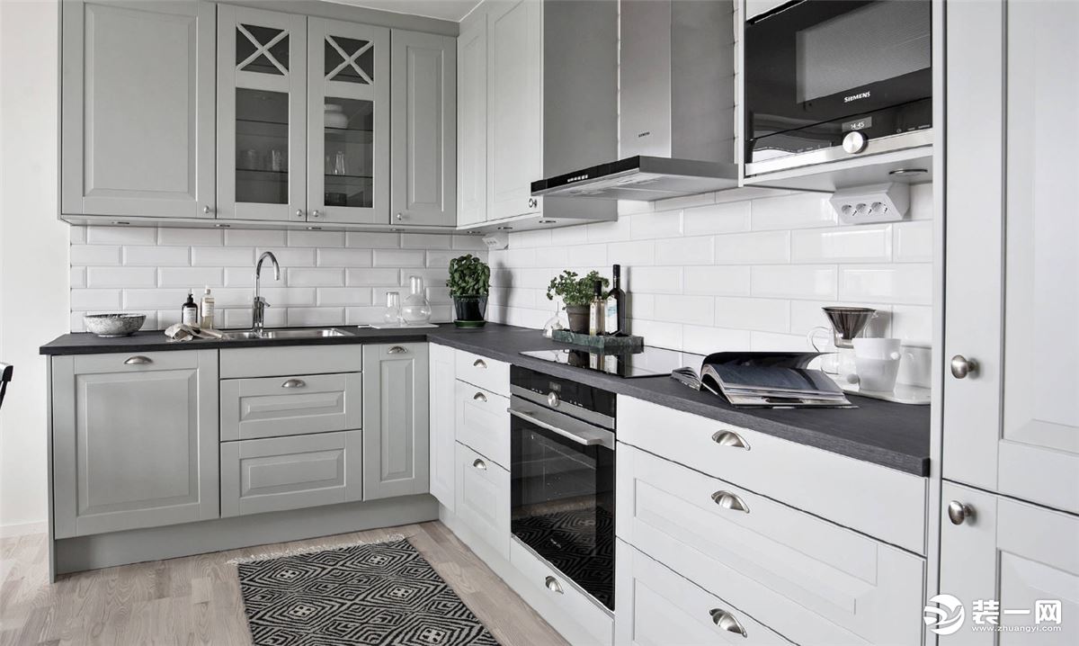 北欧斯堪的纳维亚风格装修厨房实景图