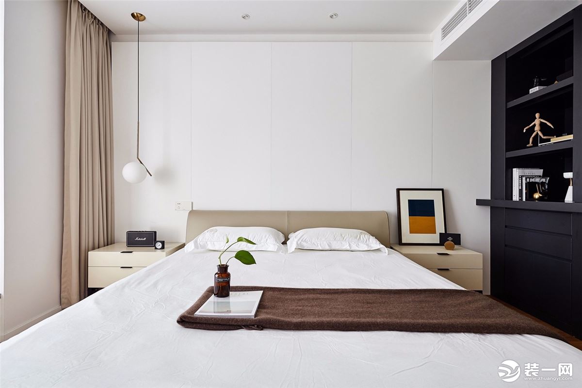 姜威嘉和城现代极简风格设计卧室效果图