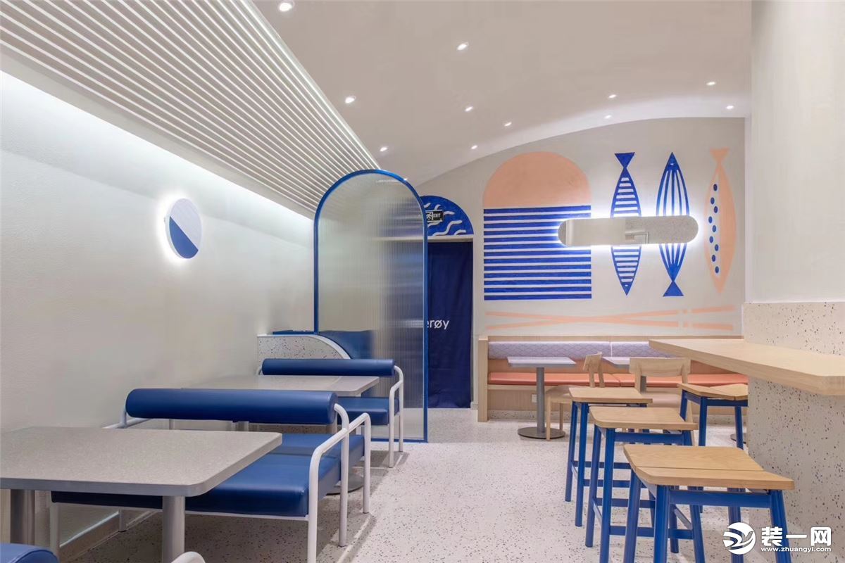 上海后张空间装饰餐饮店装修效果图