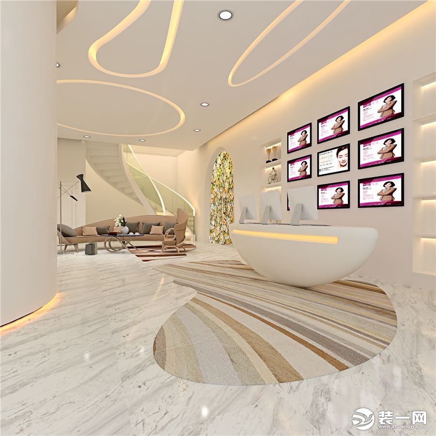 上海创际装饰美容院装修效果图