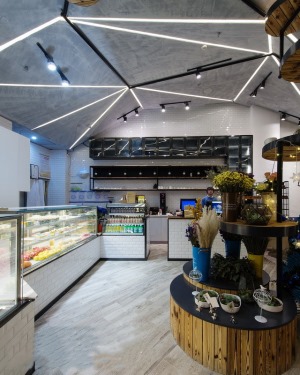 190平米多种风格甜品店装修效果图之现代风格