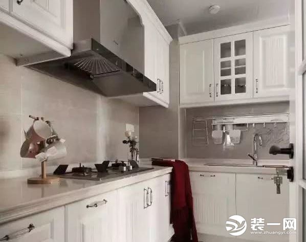 120平米三居室美式风格设计厨房效果图