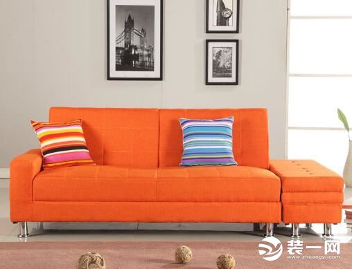 布艺沙发颜色选择——橙色