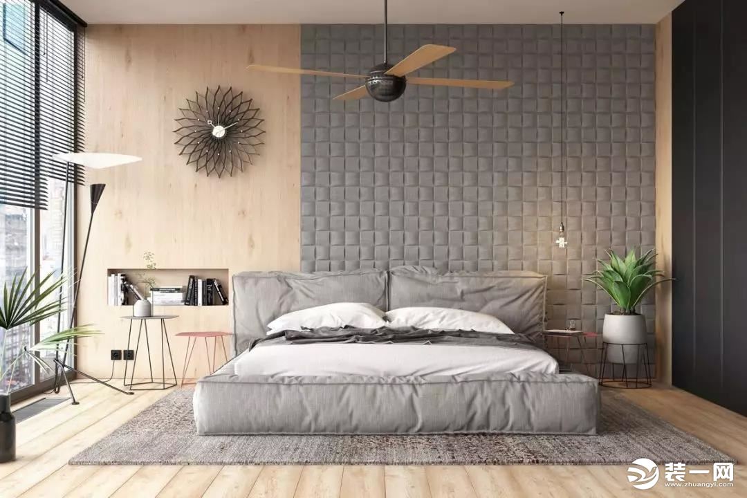 现代简约地台卧室装修效果图