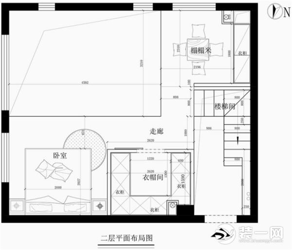 loft公寓装修案例户型图