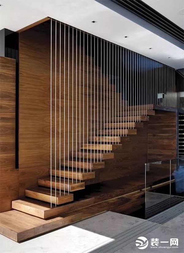 2019常州流行的木质楼梯款式设计图片
