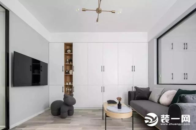 55平米公寓装修 淡彩色的色调搭配北欧风舒适软装真美！