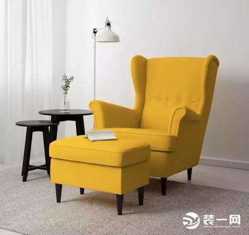 皮革休闲沙发椅尺寸规格款式效果图