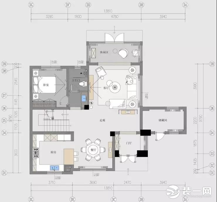 鄭州碧桂園現代新中式風格260平米別墅裝修案例 圖片