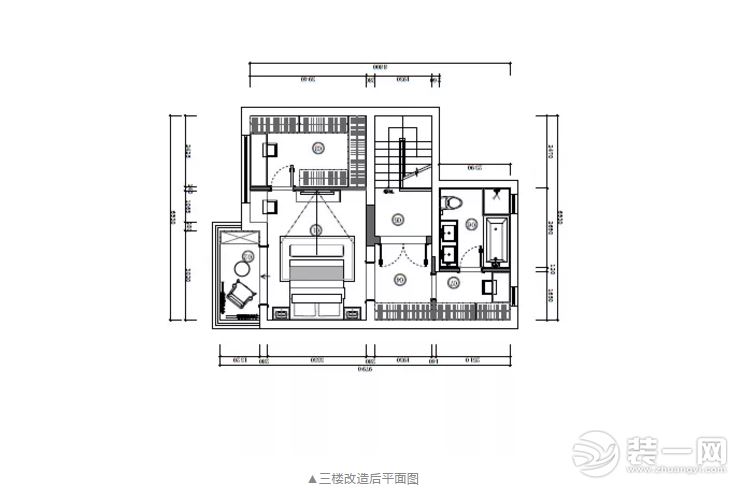 三楼改造后平面图