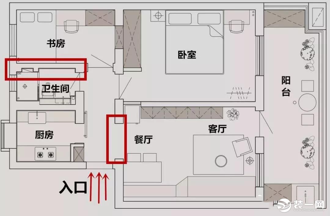 老房子装修改造户型图