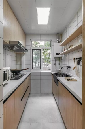  现代装修风格老房子装修改造对比图之厨房装修效果