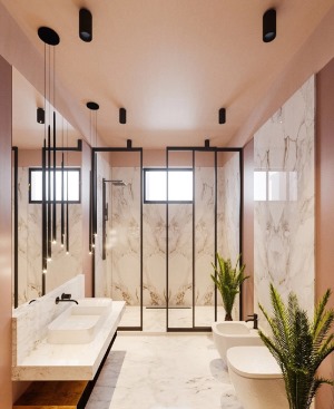 高逼格loft小清新浴室装修效果图