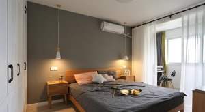 小户型卧室背景墙配色设计效果图
