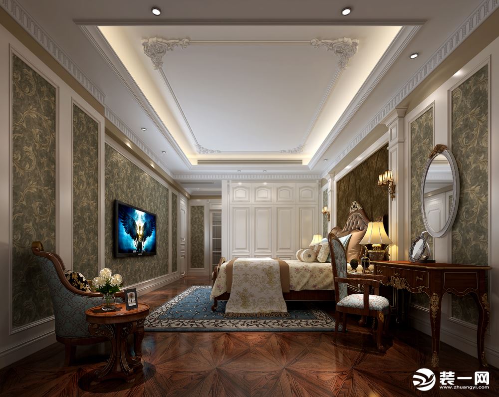 惠州润城装饰主案设计师周丹卧室效果图案例
