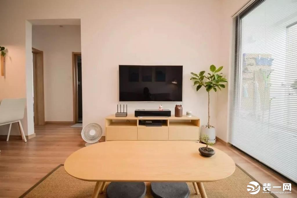 60㎡日式极简清新二居室装修效果图