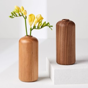 现代简约创意家居实木花瓶装饰效果图