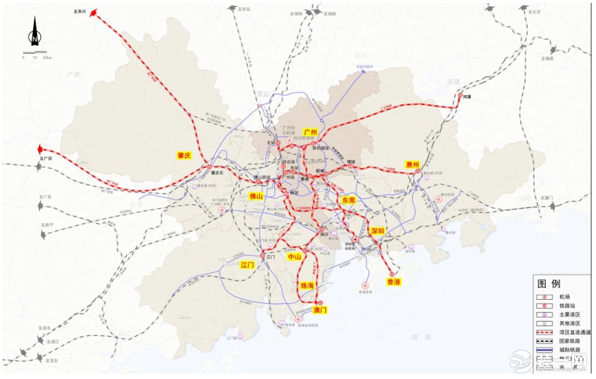 广深高铁规划图