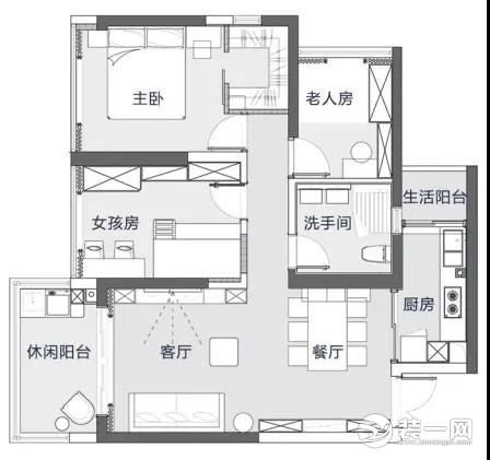 常州恒杨家装饰低调奢华装修风格平面图