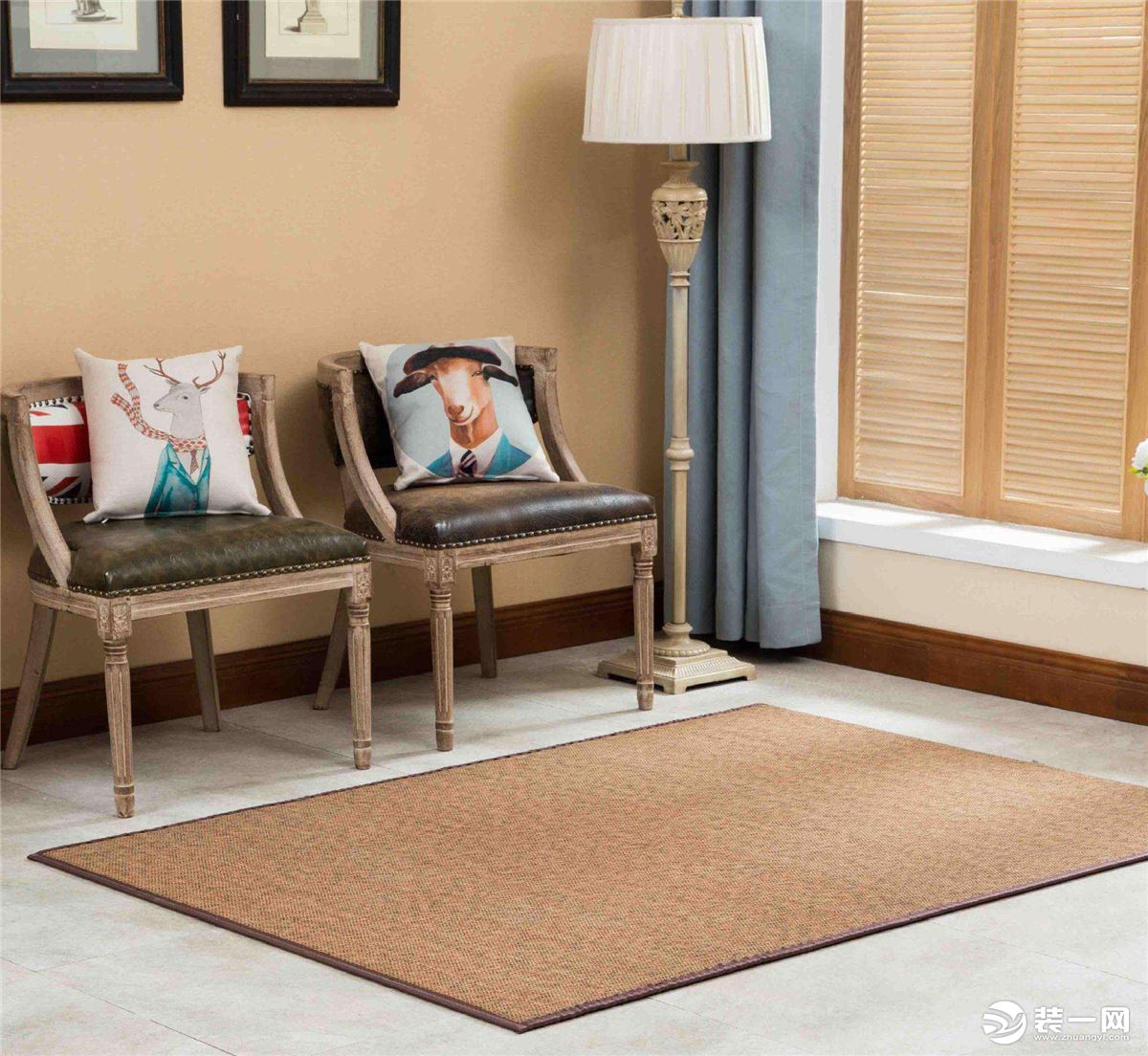 竹地毯客厅装饰效果图