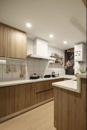 126㎡日式风格三居室厨房装修效果图