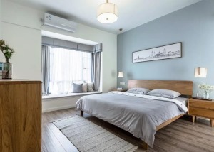 118平米北欧风格三居室装修案例之卧室装修效果图
