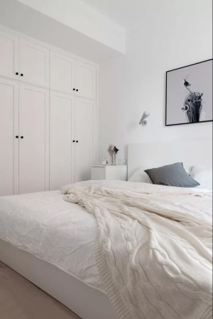 90平米北欧风格两居室卧室装修效果图