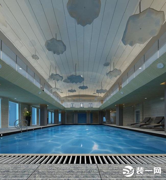 室内游泳馆设计效果图
