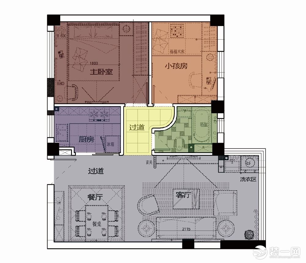 大连恒美建筑装饰地中海小清新装修风格 清新的色彩令人欢喜