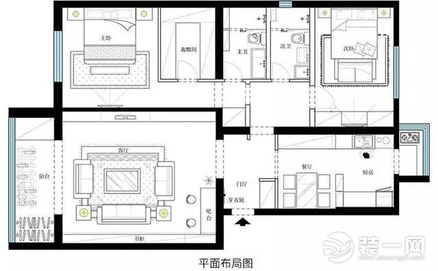 简约风装修设计户型图