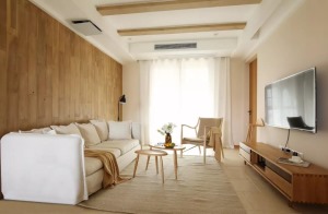 102平米日式三居室客厅装修效果图