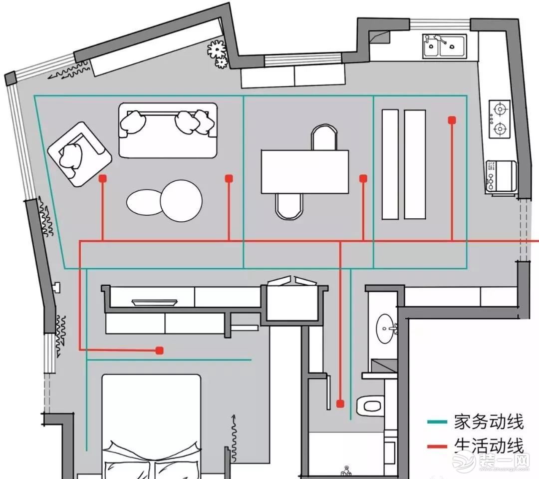 80平米小户型现代装修户型图